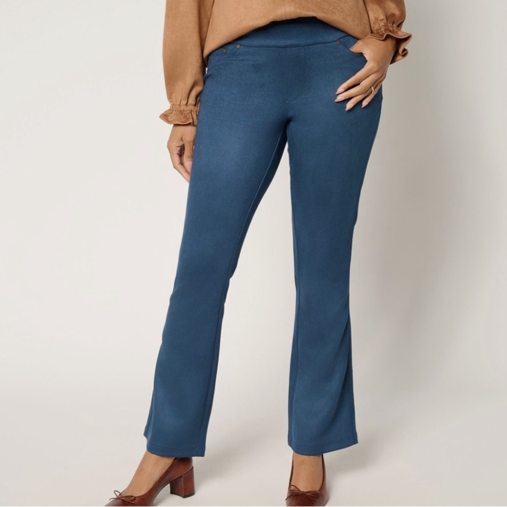 New Belle by Kim Gravel Persuede Me 5 Pocket Boot Cut Jeans Indigo size 14